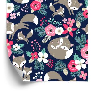 Papier Peint La Famille Renard – Image 2