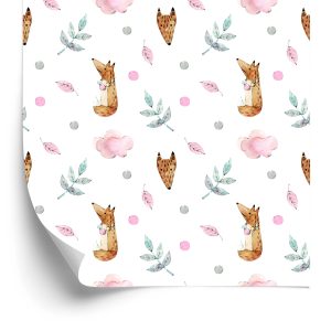 Papier Peint Renards Avec Des Couronnes – Image 2