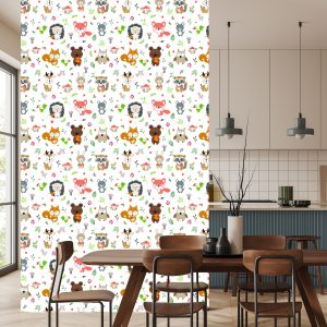 Papier Peint Animaux De La Forêt Heureux – Image 4