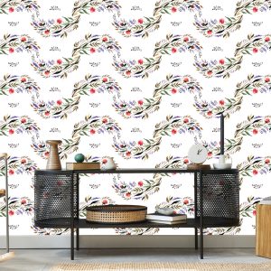 Papier Peint Motif Floral Aquarelle – Image 5