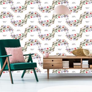 Papier Peint Motif Floral Aquarelle – Image 6