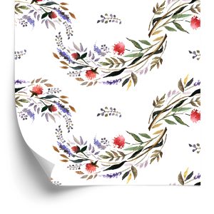 Papier Peint Motif Floral Aquarelle – Image 2