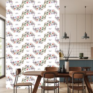 Papier Peint Motif Floral Aquarelle – Image 4