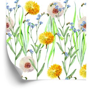 Papier Peint Pissenlits Et Fleurs Sauvages – Image 2