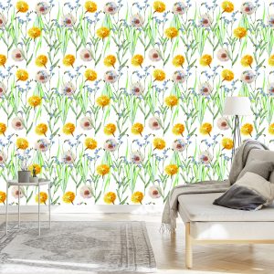 Papier Peint Pissenlits Et Fleurs Sauvages – Image 3