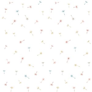 Papier Peint Graines De Pissenlit Colorées – Image 1