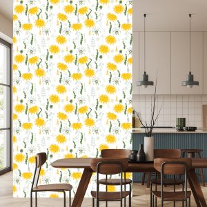 Papier Peint Fleurs De Pissenlit Avec Des Plantes De Champ – Image 4