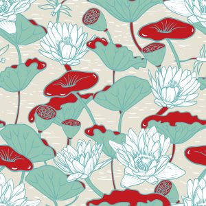 Papier Peint Nénuphars Et Lotus – Image 1
