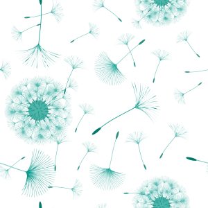 Papier Peint Les Graines De Pissenlit Flottaient Dans Le Vent – Image 1