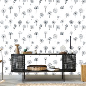 Papier Peint Pissenlit Avec Des Fleurs Des Champs – Image 5