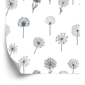 Papier Peint Pissenlit Avec Des Fleurs Des Champs – Image 2