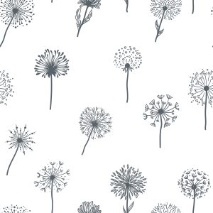 Papier Peint Pissenlit Avec Des Fleurs Des Champs – Image 1