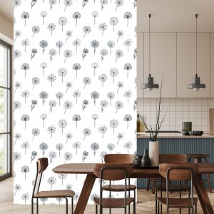 Papier Peint Pissenlit Avec Des Fleurs Des Champs – Image 4