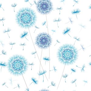 Papier Peint Pissenlits En Ornements – Image 1