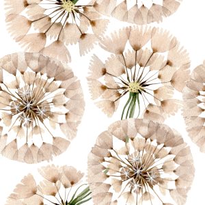 Papier Peint Pissenlit Peint Close Up – Image 1