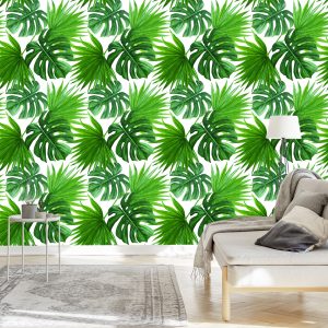Papier Peint Feuilles Vertes – Image 3