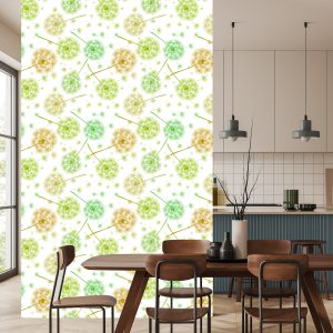 Papier Peint Pissenlits Vert-Jaune – Image 4