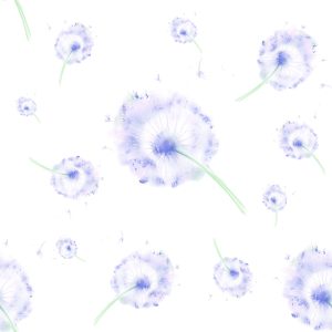 Papier Peint Pissenlits Violets – Image 1