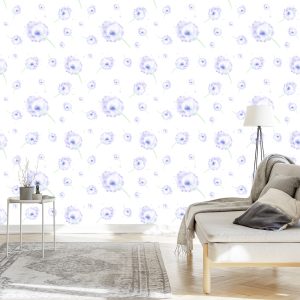 Papier Peint Pissenlits Violets – Image 3