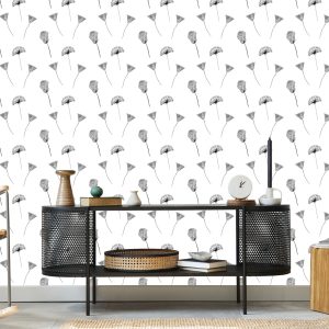 Papier Peint Fleurs Abstraites Et Pissenlits – Image 5