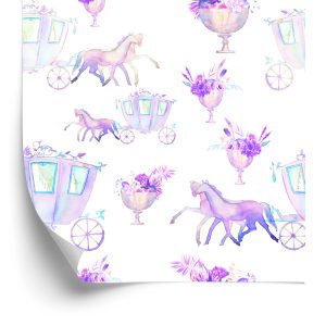 Papier Peint Chevaux Avec Calèches – Image 2