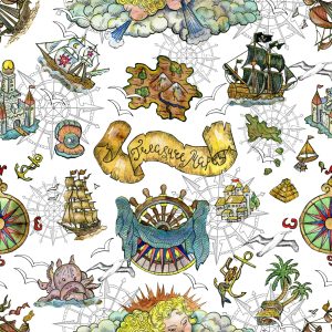 Papier Peint Symboles Pirates – Image 1