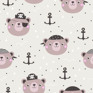 Papier Peint Ours Pirates – Image 1