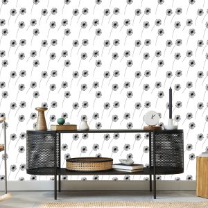 Papier Peint Pissenlits Dessinés Minimalistes – Image 5