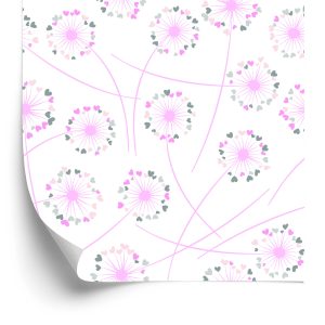 Papier Peint Pissenlits Avec Des Coeurs – Image 2