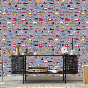Papier Peint Pour Les Enfants - Voitures Colorées – Image 5