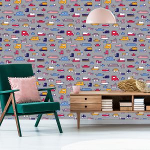 Papier Peint Pour Les Enfants - Voitures Colorées – Image 6