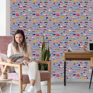 Papier Peint Pour Les Enfants - Voitures Colorées – Image 7