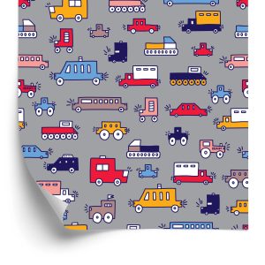 Papier Peint Pour Les Enfants - Voitures Colorées – Image 2