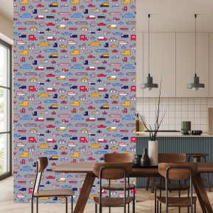 Papier Peint Pour Les Enfants - Voitures Colorées – Image 4