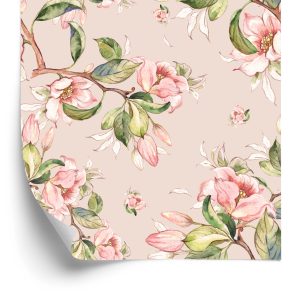 Papier Peint Fleurs De Printemps Sur Les Brindilles – Image 2