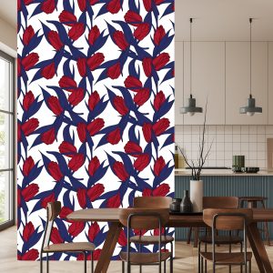 Papier Peint Tulipes Rouges Peintes – Image 4