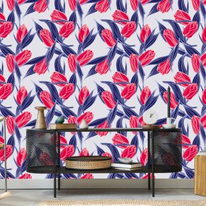 Papier Peint Bouquets De Tulipes Peintes – Image 5