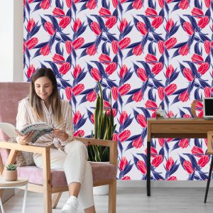 Papier Peint Bouquets De Tulipes Peintes – Image 7