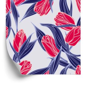 Papier Peint Bouquets De Tulipes Peintes – Image 2