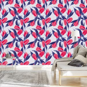Papier Peint Bouquets De Tulipes Peintes – Image 3