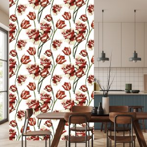 Papier Peint Tulipes Rouges Et Blanches – Image 4
