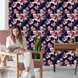 Papier Peint Tulipes Rouges Et Blanches – Image 7