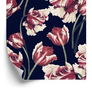 Papier Peint Tulipes Rouges Et Blanches – Image 2