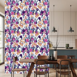 Papier Peint Tulipes Peintes Colorées – Image 4