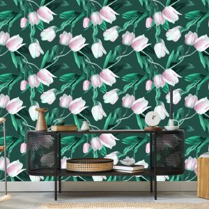 Papier Peint Bouquet De Tulipes Peintes – Image 5