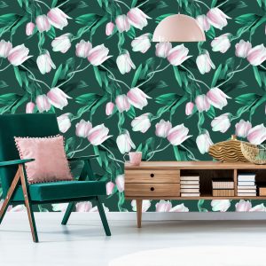 Papier Peint Bouquet De Tulipes Peintes – Image 6