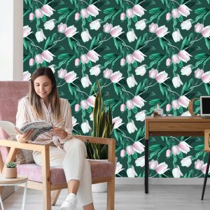 Papier Peint Bouquet De Tulipes Peintes – Image 7