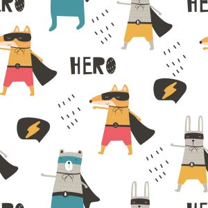 Papier Peint Super-Héros Animaux – Image 1