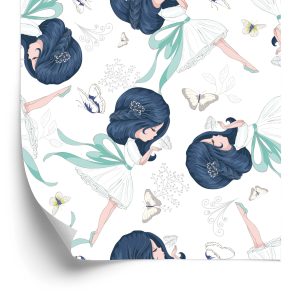 Papier Peint Filles Parmi Les Papillons – Image 2