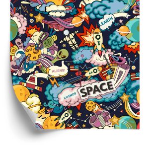 Papier Peint Cosmos Coloré – Image 2